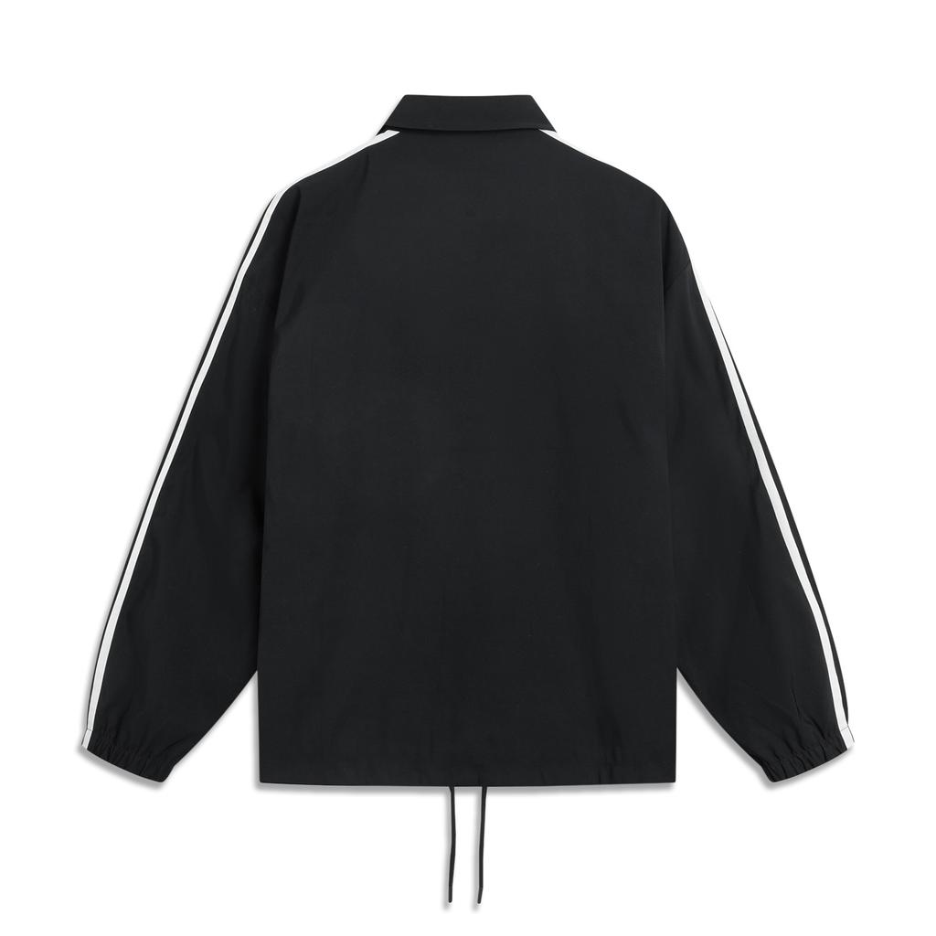 Li-Ning Sports Lifestyle Series Minimalist Versatile Letter Stripe Brand Logo Polo Casual Loose Jacket Unisex Jacket AJDV275-6