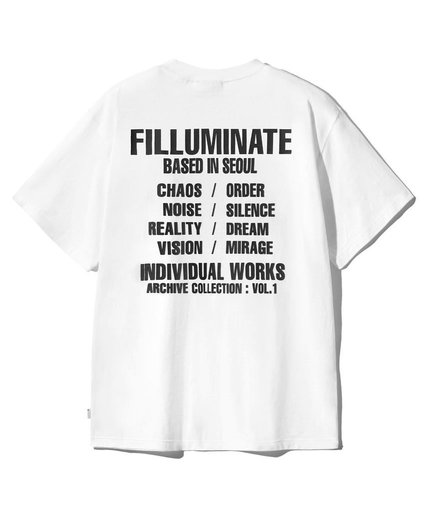FILLUMINATE Contrast Graphic T-Shirt - White