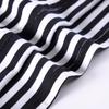 Çizgili T Gömlek Bahar Kadın Ince Ofis Balıkçı Yaka T-shirt Femme Fermuar Kore Tarzı Uzun Kollu Pamuk Kore Üstleri