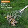 1Pcs Garden Leaf Rake Durable 14/16-Tooth Garden Rake For Gardeners Grass Farming Rake Iron Potting Landscapers Reliable Tools