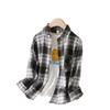 Plaid Long Sleeve Shirt for Older Boys & Girls - Versatile Spring/Autumn Children's Outerwear