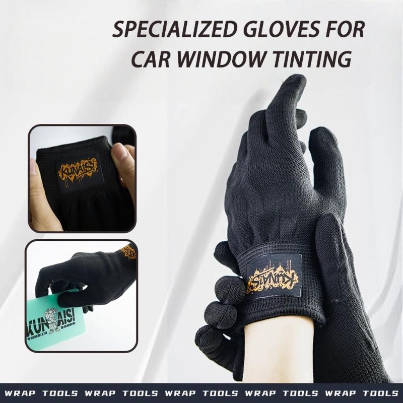 Car Film Protective Gloves Anti Slip Texture Flexible Tinting Handwear Easy Cleaning Maintenance for Auto Window Film