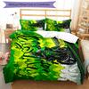 3pcs Custom Name Motorcycle Bedding Set Duvet Cover Closure Includes 1 Duvet Cover & 2 Pillowcases, Soft and Comfortable for All Seasons.