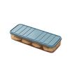 Household Lidded Square Refrigerator Storage Box for Quick-Freeze Dumplings and Sealed Fresh Food.