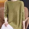 Navava Loose Fit Round Neck Pearl Point Long Sleeve Knit Nk3467