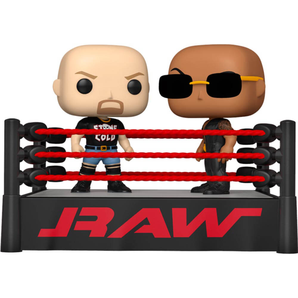 

Ринг холодной борьбы WWE The Rock v Stone Pop! Момент