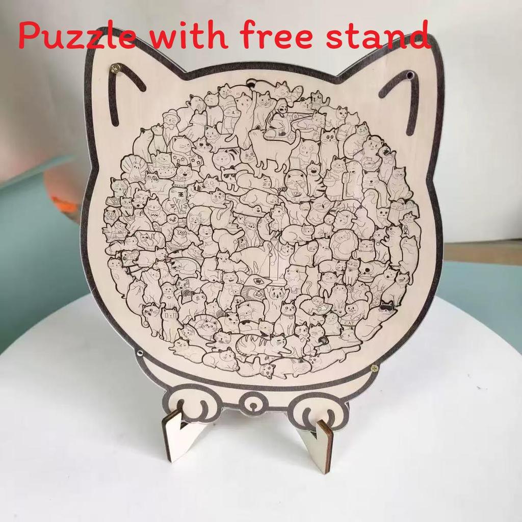 Morandi Puzzle For Adults And Kids Handmade Wooden Jigsaw With Stand