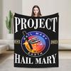 Project Hail Mary Warm Blanket For Living Room Trend Throw Blanket Winter Picnic Flannel Bedspread