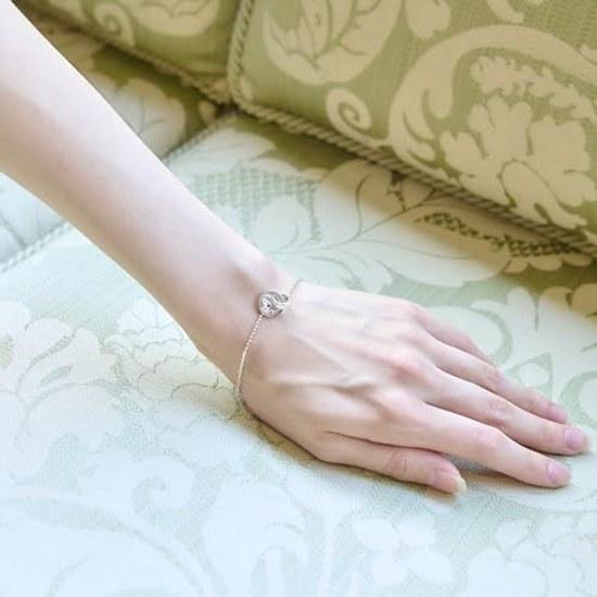KISS DI-SBR1401-P Disney Collection Stitch Silver Pair Bracelet 17cm 20cm