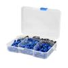 Motorcycle Bolts Aluminum 177 Pcs Motorcycle Screw Fairing Bolt Kit Universal for M5 M6 Yamaha Sport Bike (BLUE)