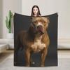 Cane Corso Flannel Blankets  Warm Soft Throw Blanket for Couch Chair Travel Fashion Bedspread Sofa Bed Cover