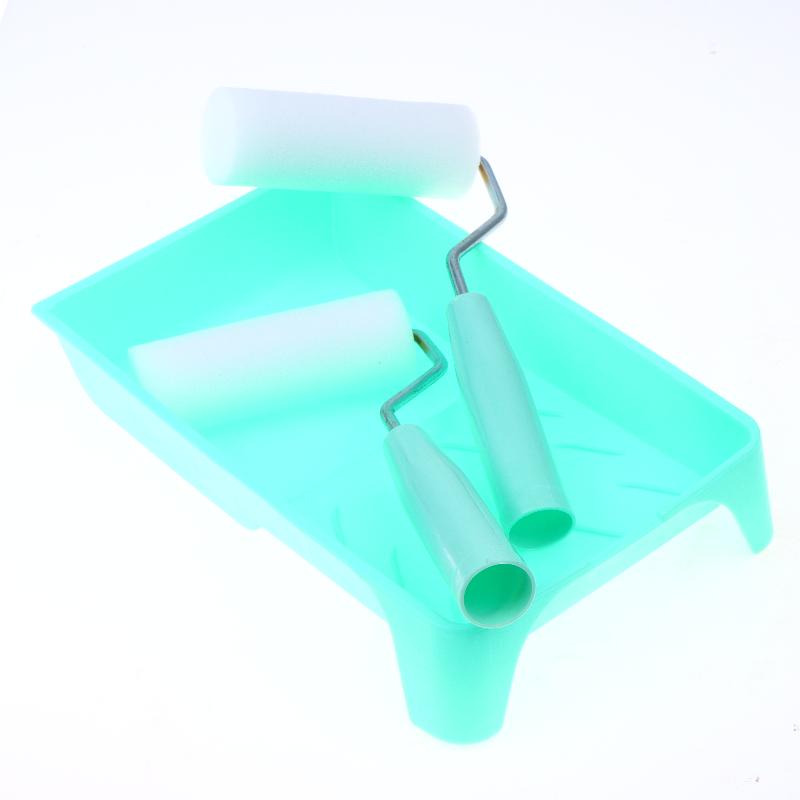 Durable Foam Paint Roller Sleeves Mini White Sponge Rollers For Art Painting Decorating Cleaning Diy Tools