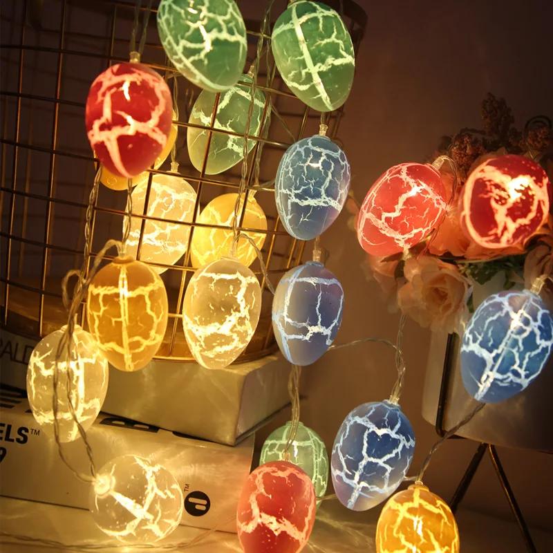 Easter Eggs Light Strings 40 LED Battery Operated Easter String Lights Pastel Lights for Easter Party Indoor Decorations 581