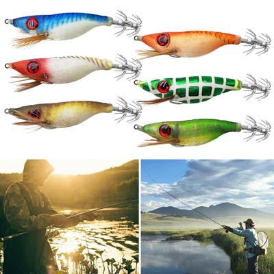 Shrimp Fake Bait Fishing Lure with Sharp Hook Realistic Looking 3D Eyes Bright Colors Luminous Hard Lure Artificial Bait