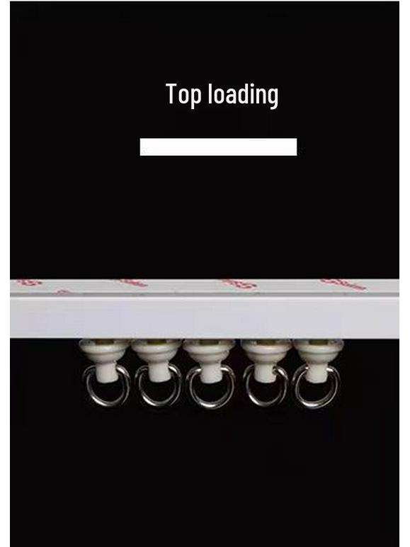 No-Punch Sliding Curtain Track: Silent Ultra-Thin Self-Adhesive Rail for Bay Windows & Dormitory Walls