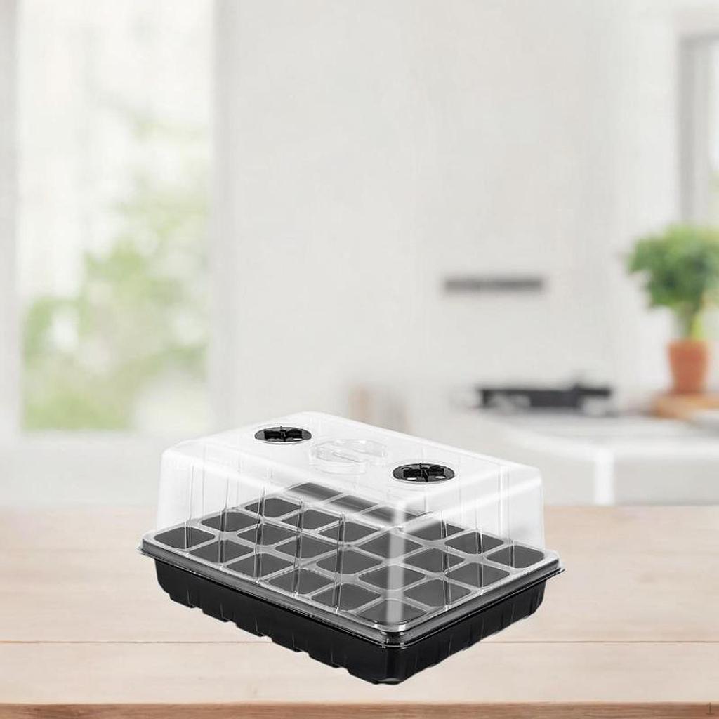 Taca do Kiełkowania Nasion Szkółka 24 Komórki Kiełkowanie z Otworami Wentylacyjnymi Solidny Pojemnik