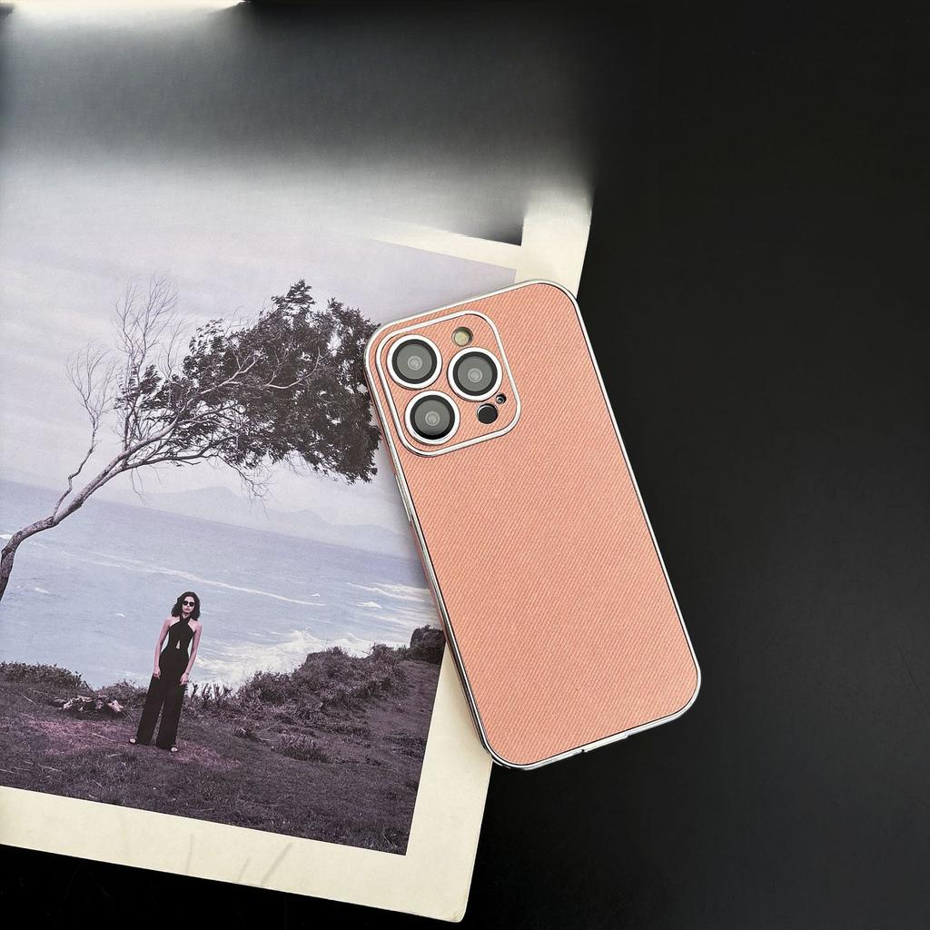 Mobile Phone Case Is Suitable for IPhone16promax Electroplated Side-mounted Non-slip Apple 15 Protective Case