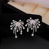 Orecchini Vintage in Argento Sterling 925 da Donna alla Moda Semplici Forma Fuochi d'Artificio Gioielli per Orecchie Anti-Allergia Accessori per Feste