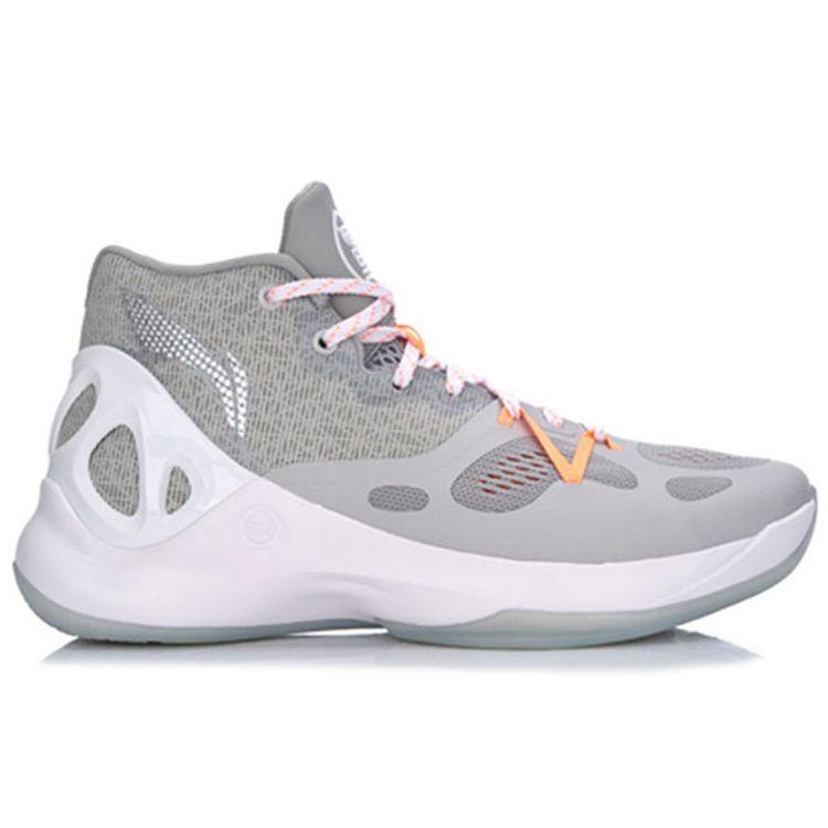 Li Ning Sonic 5 Minimalist Versatile Mid-Top Basketball Shoes Men Sneakers Micro-Crystal-Gray ABAM019-3