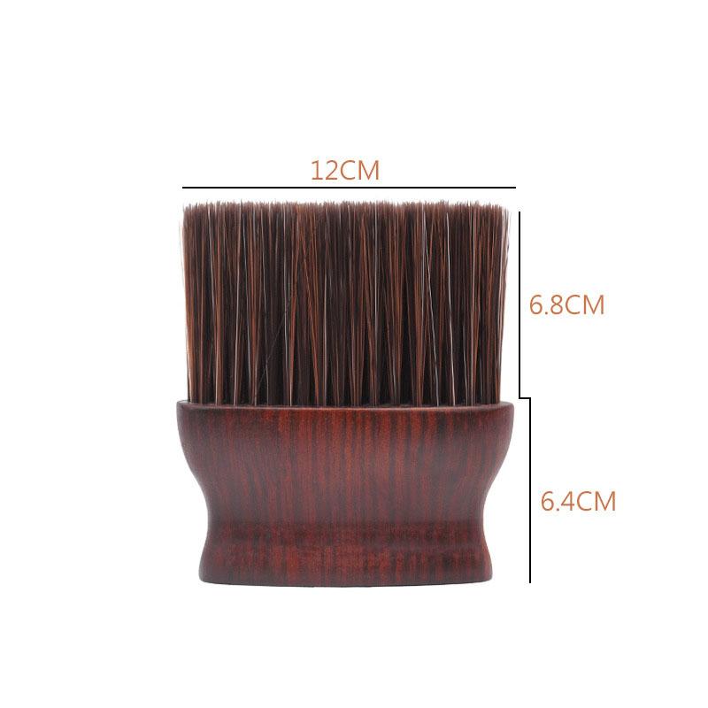Rubber Wood Chipping Hairbrush Soft Brush Neck Brush Sharpening Fiber Hair Salon Hair Cutting Tools