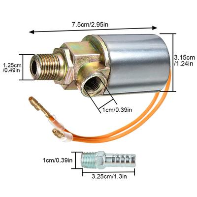 12V 24V Auto Metall Lufthorn Magnetventil Für LKW Lufthorn Schwerlast Elektrisches Magnetventil Zug Boot Ersatzkits