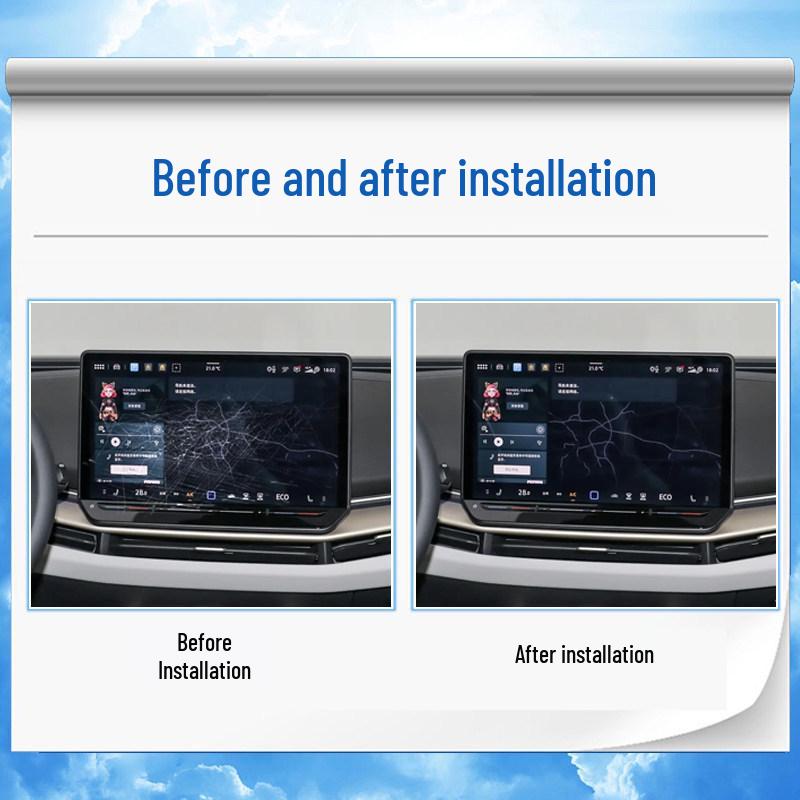 Interior Protective Film for 25 Volkswagen Models & Zhong 06: Console, Dashboard & Navigation Screen