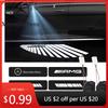 Hot Car Sticker 2PCS Car Angel Wings Projector Rearview Mirror Carpet Lamp Led Welcome Light Atmosphere Lights for Mercedes Benz
