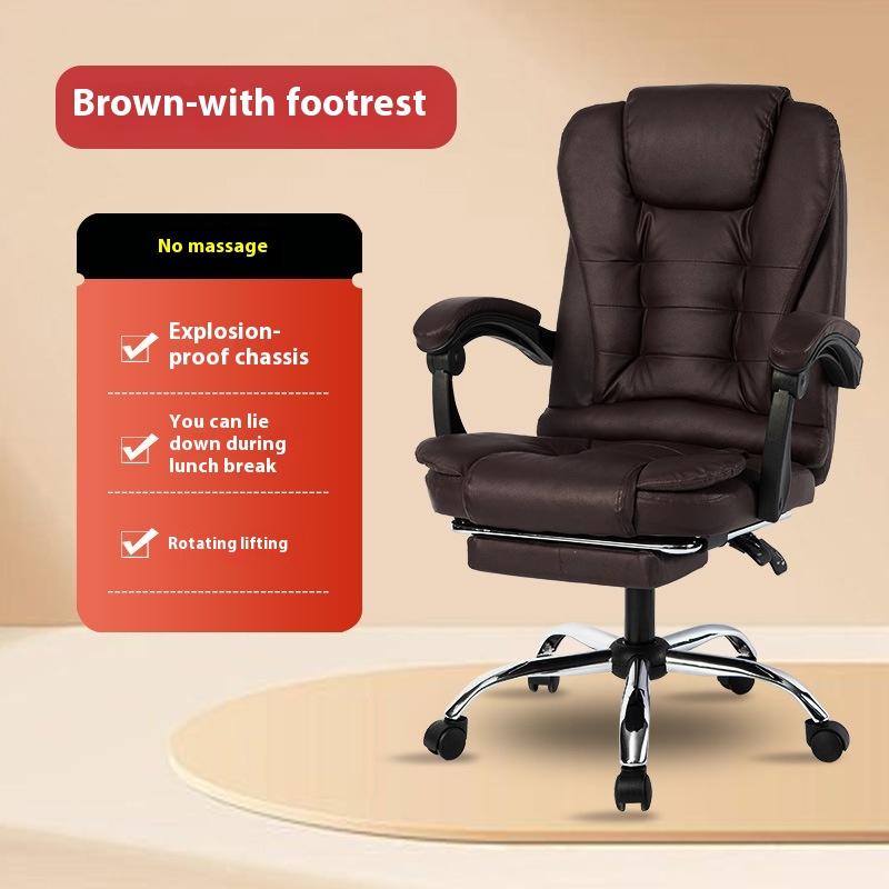 Computer Chair Massage Chair Leather Executive Chair Reclining Gaming Chair Adjustable Swivel Office Chair Manufacturer