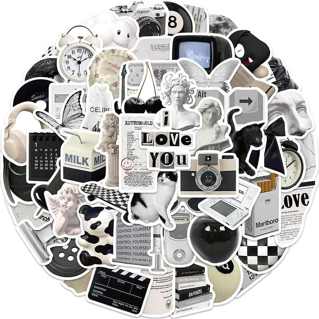61pcs Water Bottle Stickers,minimalist Abstract Line Art Decor Stickers For Water Bottle,phone,guitar,skateboard And Laptop Vinyl Stickers For Adults