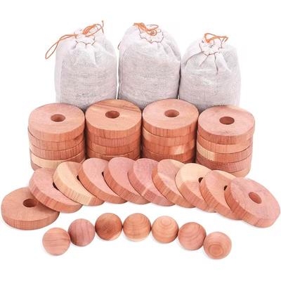 10Pcs Natural Cedar Wood Blocks Scent Moth Repellent Insect Proof For Wardrobe Closet Storage Home Anti Moth Cedar Wood Blocks