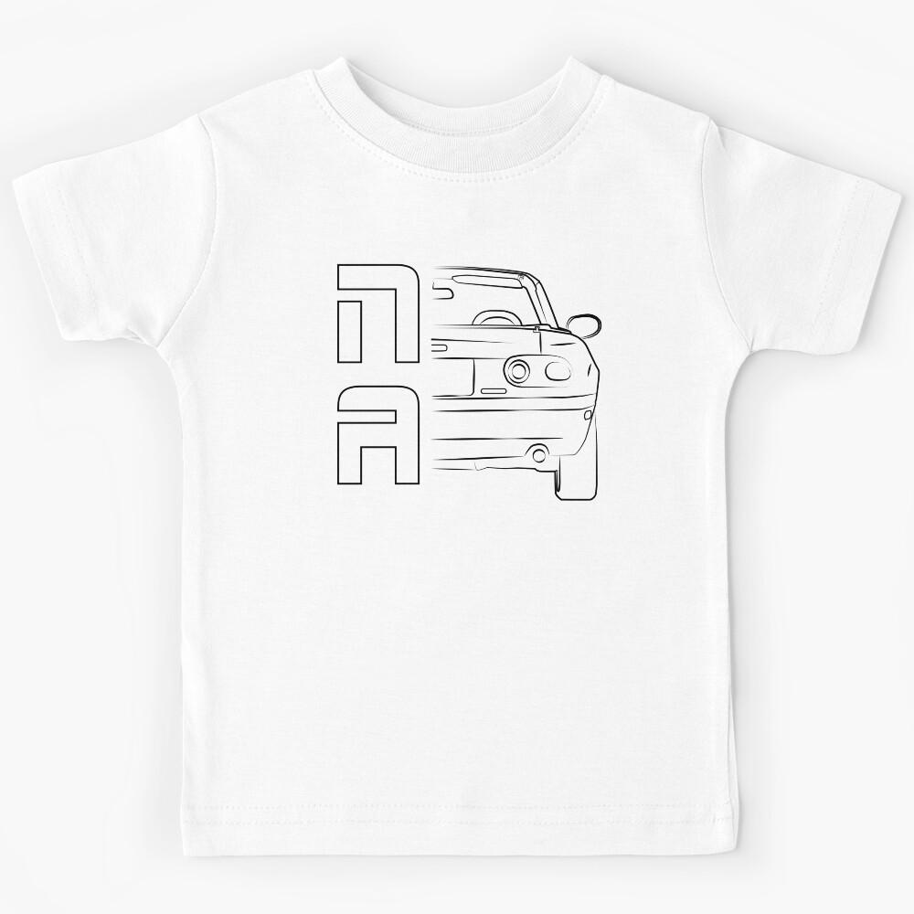 Miata NA Black Kids T-Shirt 120