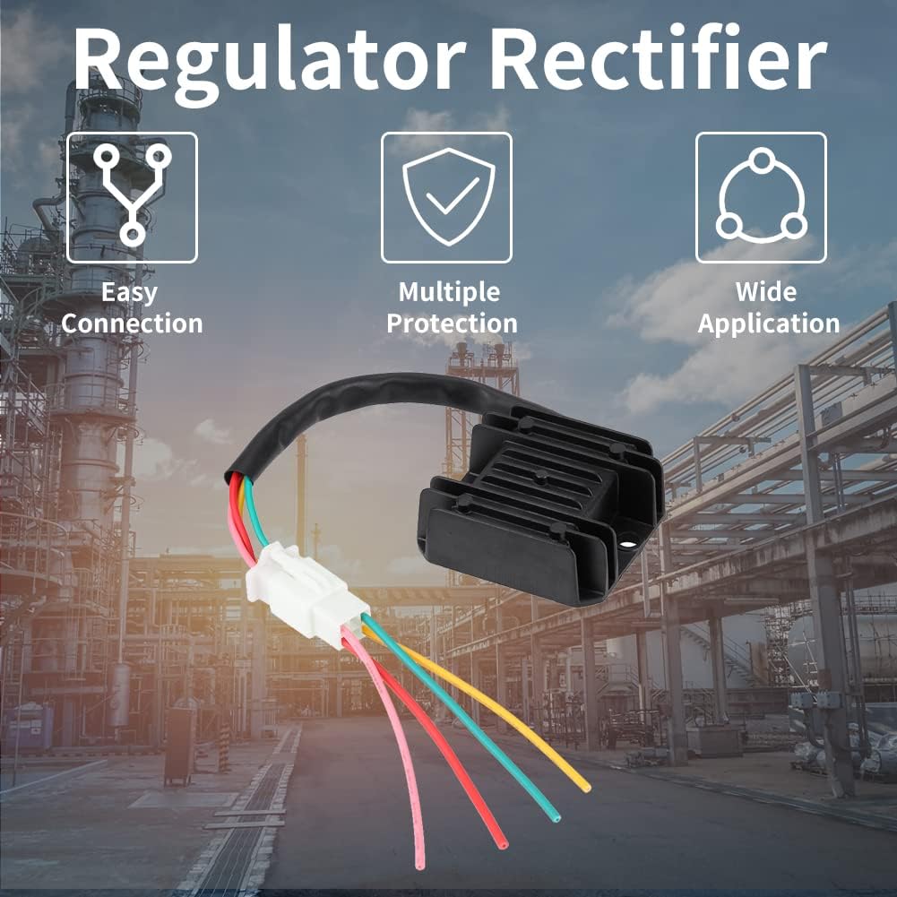 Voltage Regulator Rectifier Motorcycle Voltage Rectifier Universal For Go Kart And Boat Motors, DIY Engines