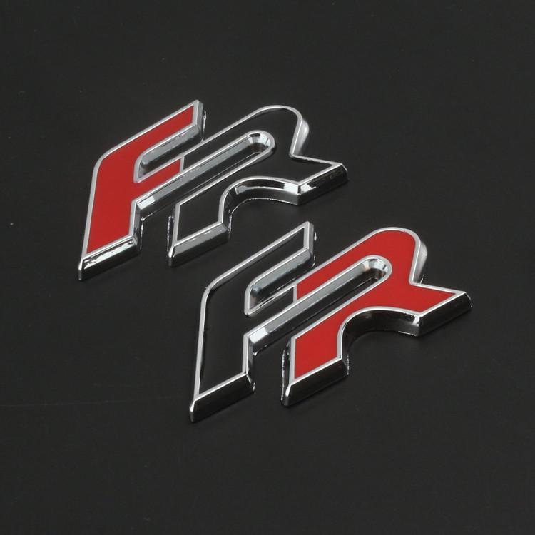 Metal Car Personality Emblem FR Rear Body Decorative Sticker