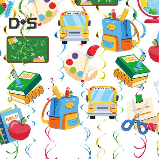 Hanging Swirls for Back To School Decorations Teacher Appreciation Classroom Ceiling Decor Spiral Hanging Vortex for Party School Office