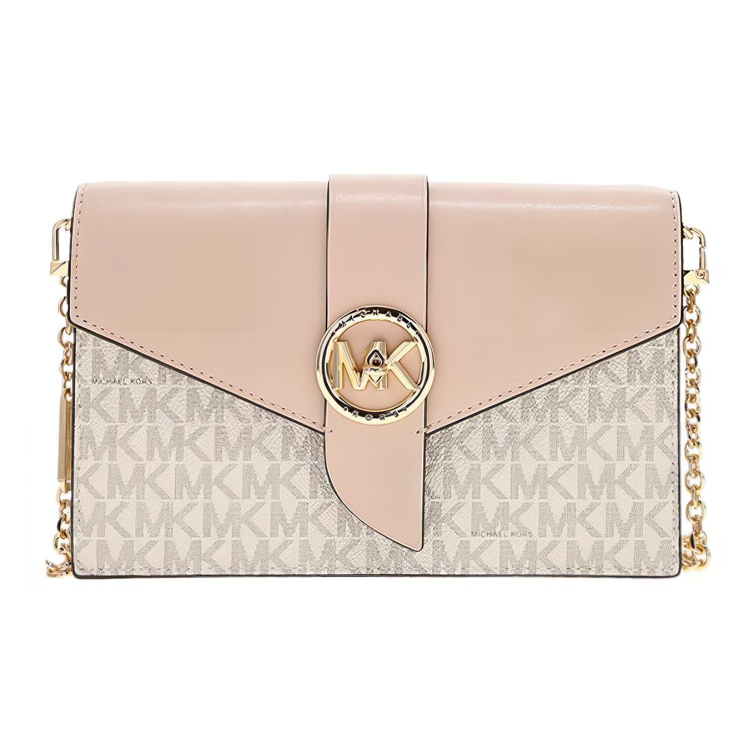 

Новая сумка-шарм MICHAEL KORS из ПВХ на цепочке, сумка на плечо, сумка кроссбоди маленькая женская 32S0G00C6B-173 21.1*5.1*14.0CM