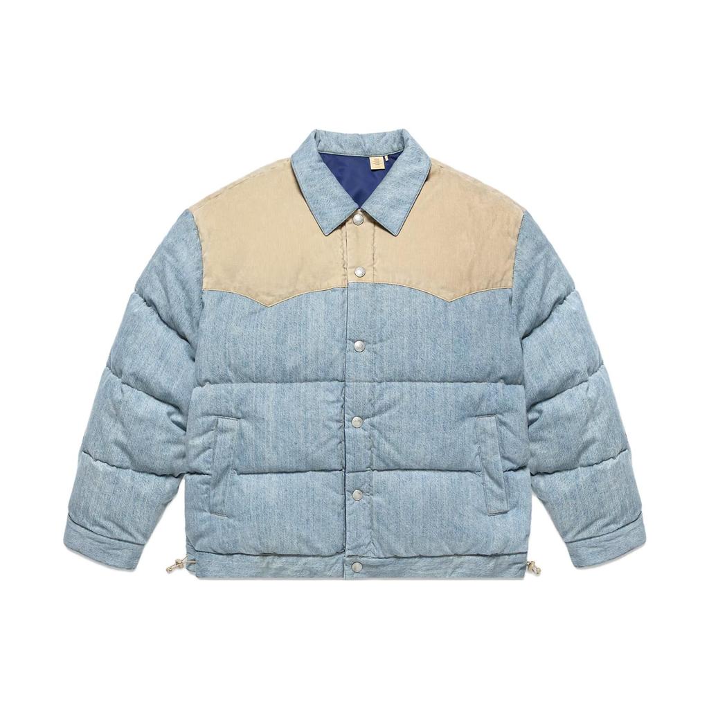 Levis X CLOT Collaboration Spliced Reversible Long Sleeve Jacket Unisex Jacket Navy-Blue SESC230561