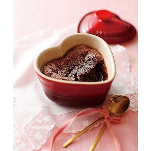 Le Creuset Ramequin d'Amour Žáruvzdorná nádoba (s víkem), Oranžová, Odolná vůči teplu a chladu, Vhodná do mikrovlnné trouby a trouby [Oficiální japonský produkt]