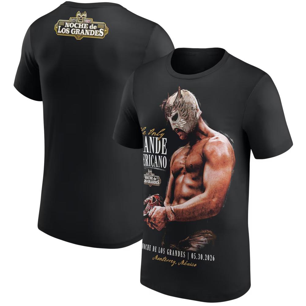 Herren Schwarz El Grande Americano Das Einzige T-Shirt 3D Gedruckt Sport Schnelltrocknend Kurzarm T-Shirt Täglich Lässig Übergröße T-Shirt 5XL M black