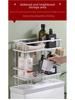 Wall-Mounted Bathroom Storage Rack - No Drilling Required, Multi-Functional Vanity Organizer for Toilets