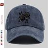 pc Elegant Black Rose Pattern Printed Baseball Cap Truck Driver Papa Hat Comfortable Lightweight Headwear Adjustable Closure