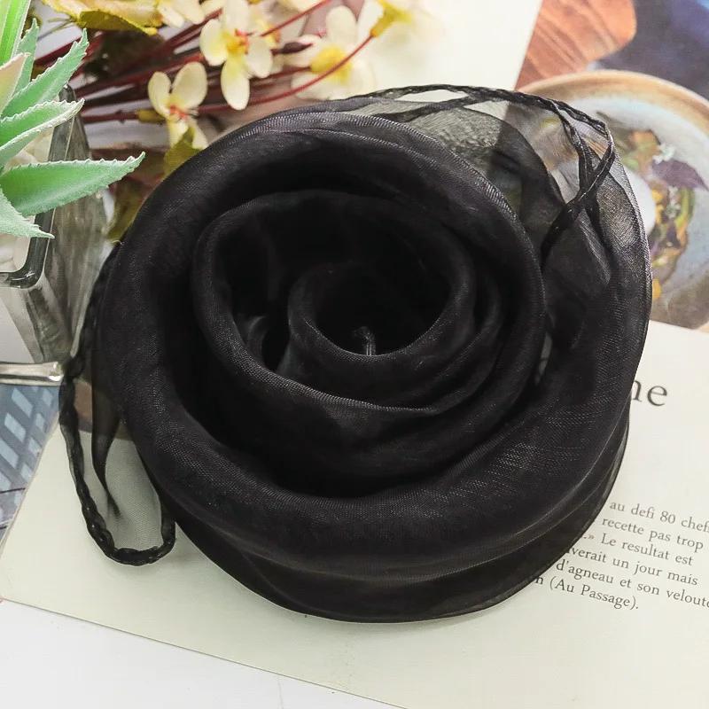 60X60cm Colorful Girl Gymnastics Square Scarf Movement Rhythm Band Scarves