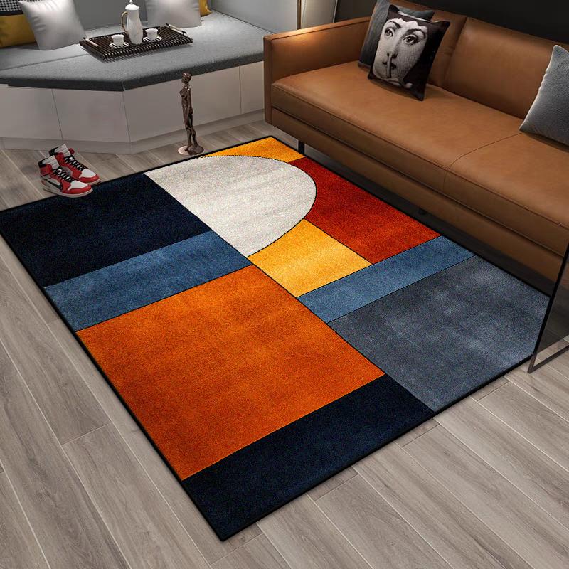 New Trend Geometric Pattern Area Rugs For Living Room Decor Home 3D Printed Carpets Luxury Bedroom Non-Slip Floor Mat Lounge Rug