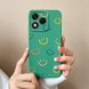 Phone Case For Huawei Honor X8 X6b 400 Lite X9c X7c X60 X5b X8c Fashionable Smiley Face Pattern Square Liquid Silicone Anti Slip Shell For Huawei Capa