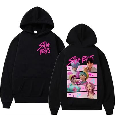 2025 K-pop Saja Boys Demon Hunters Print Hoodies Men Women Long Sleeve Pullover Sweatshirts Popular Fashion Y2k Fleece Pullover
