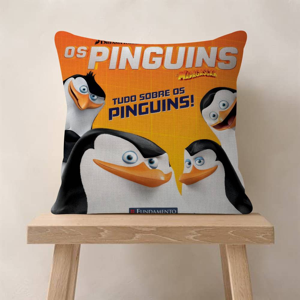 Classic Anime The PPenguins Of MMadagascar   Pillow Cover Design cushion Cover decor Holiday Decorati