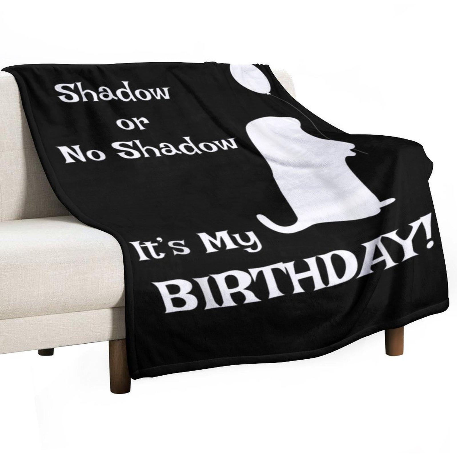 

Groundhog Day Birthday Shirt Perfect February 2nd Gift Tee born on February 2nd Groundhog Shirts happy Throw Blanket 30x40in