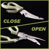 Multi-Function Camping Scissors - Detachable Kitchen Scissors with Non-Slip Grip & Protective Sheath, Perfect for Outdoor Activi