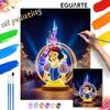 Snow White Castle Oil Painting Digital Painting Art Kit Handmade Diy Painting Home Decoration Gift