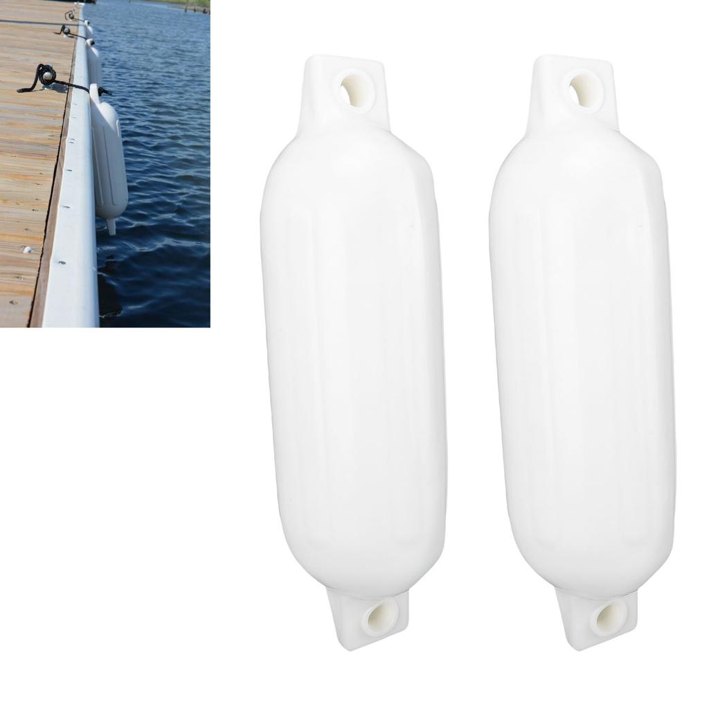 Aufblasbarer Bootsfender PVC Leicht Tragbarer Bootsanlegefender mit Schwarzem Seil für Yachtschiffe