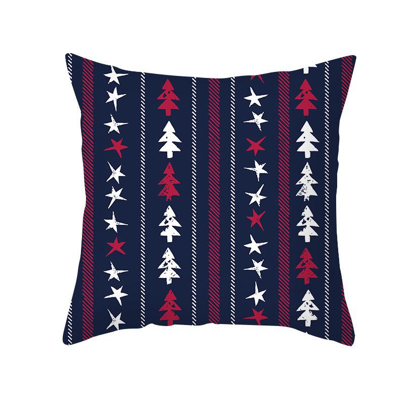 New Christmas Pillowcases Home Office Decoration Printed Linen Cushion Supplies